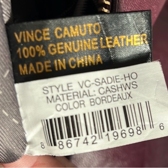 Vince Camuto New York Handbag, 100% Leather, burgundy color, - Picture 7 of 16